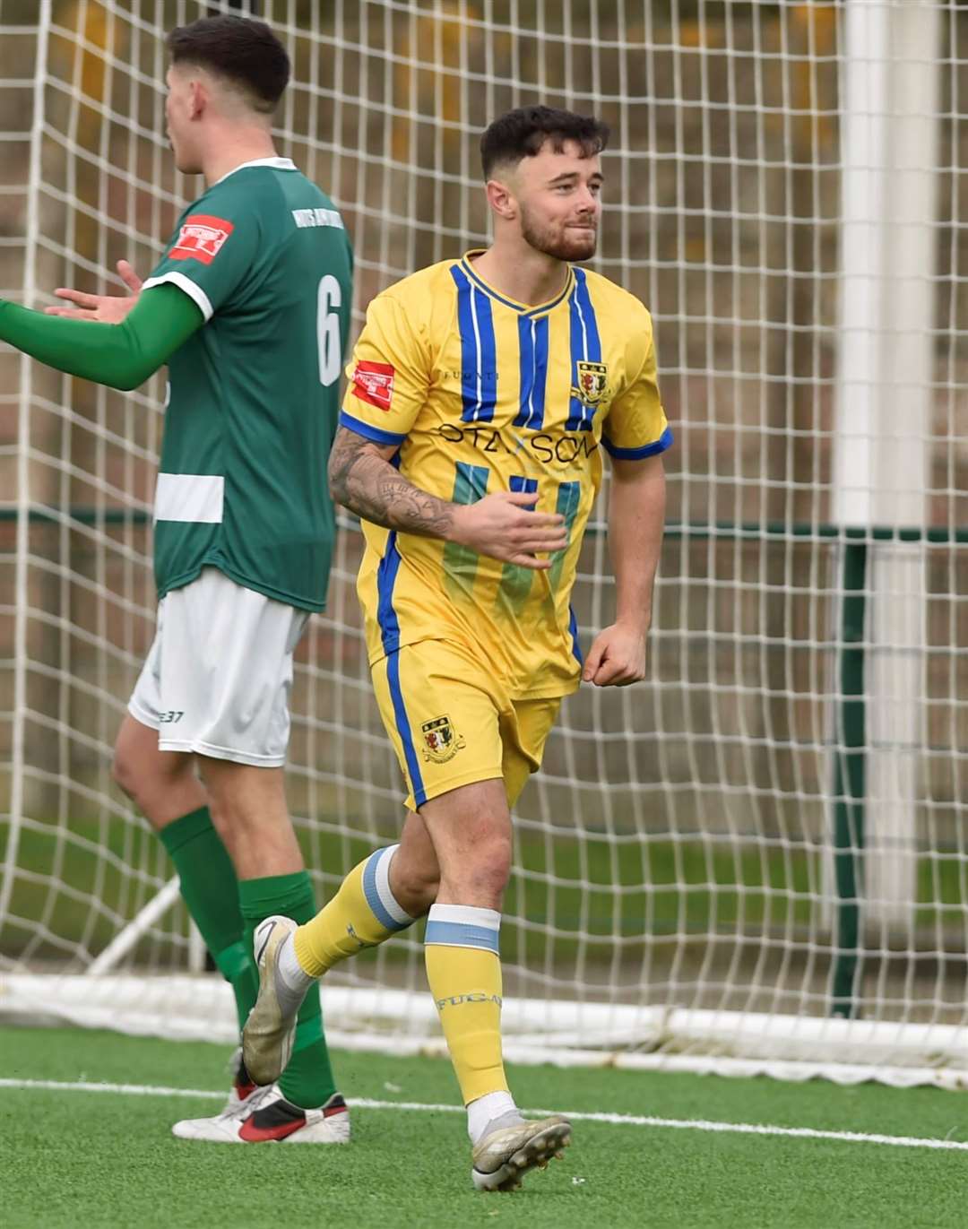 Sittingbourne striker Danny Parish scored twice against former club Ashford. Picture: Ian Scammell