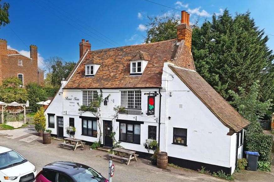 Michelin Guide pub The Rose Inn in Wickhambreaux near Canterbury has closed. Picture: Rightmove