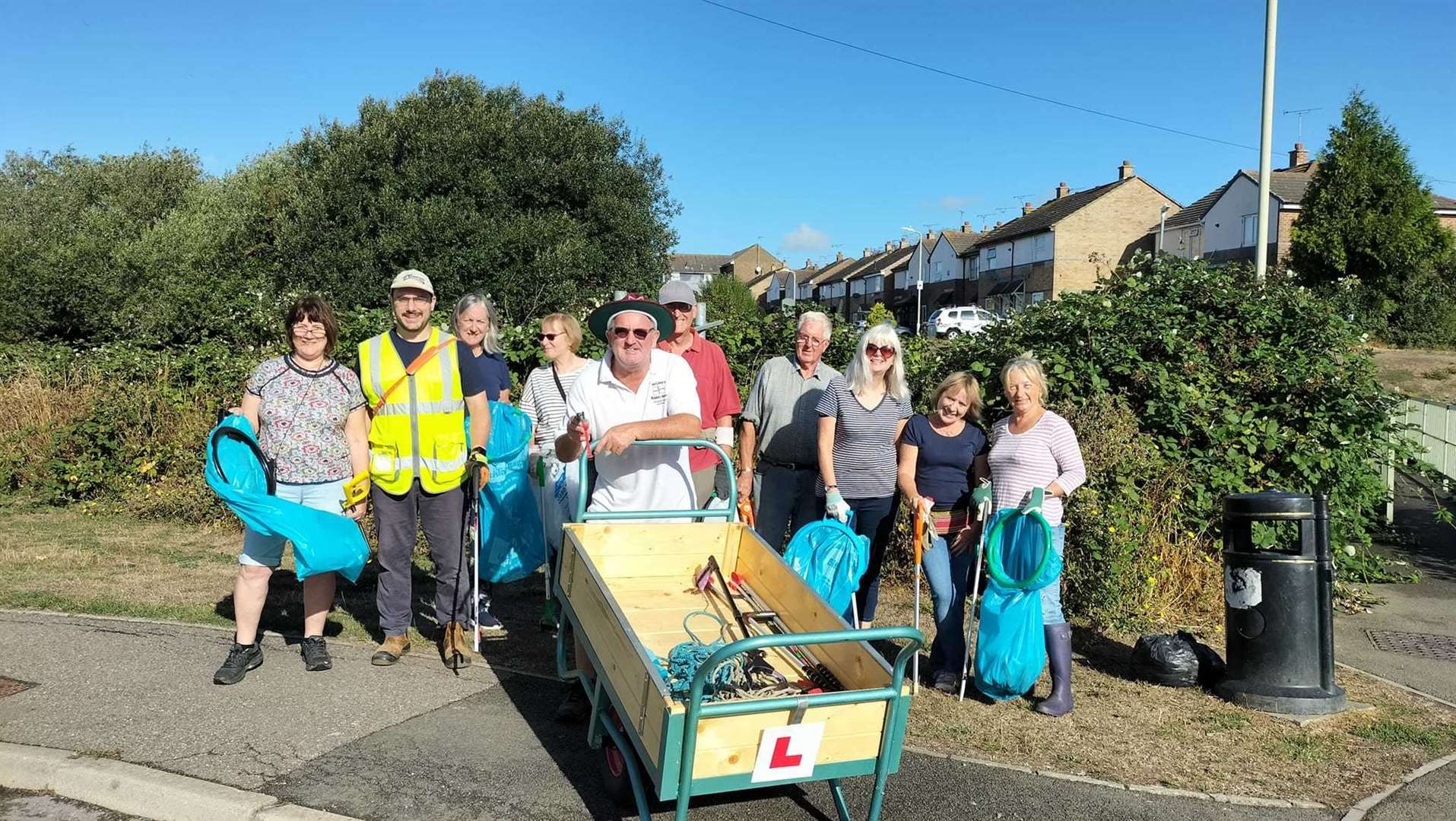 The SW Litter Pickers have been able to get new equipment after a gran from Ashford's Asda. Picture: SW Litter Pickers