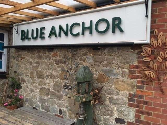 Sign of the times – it looks as if this pub sign has been installed, or at least replaced, fairly recently