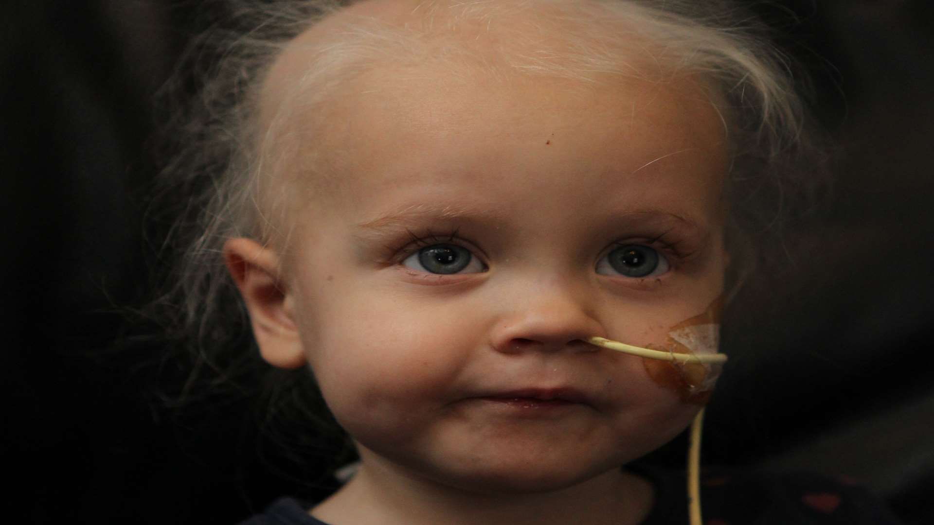 Ruby Young, two, from Rainham has neuroblastoma