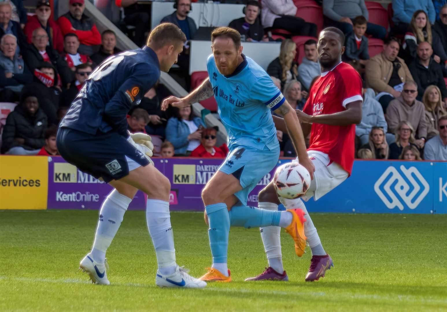 Rakish Bingham was Ebbsfleet’s matchwinner in Harry Watling’s first game at the helm. Picture: Ed Miller/EUFC