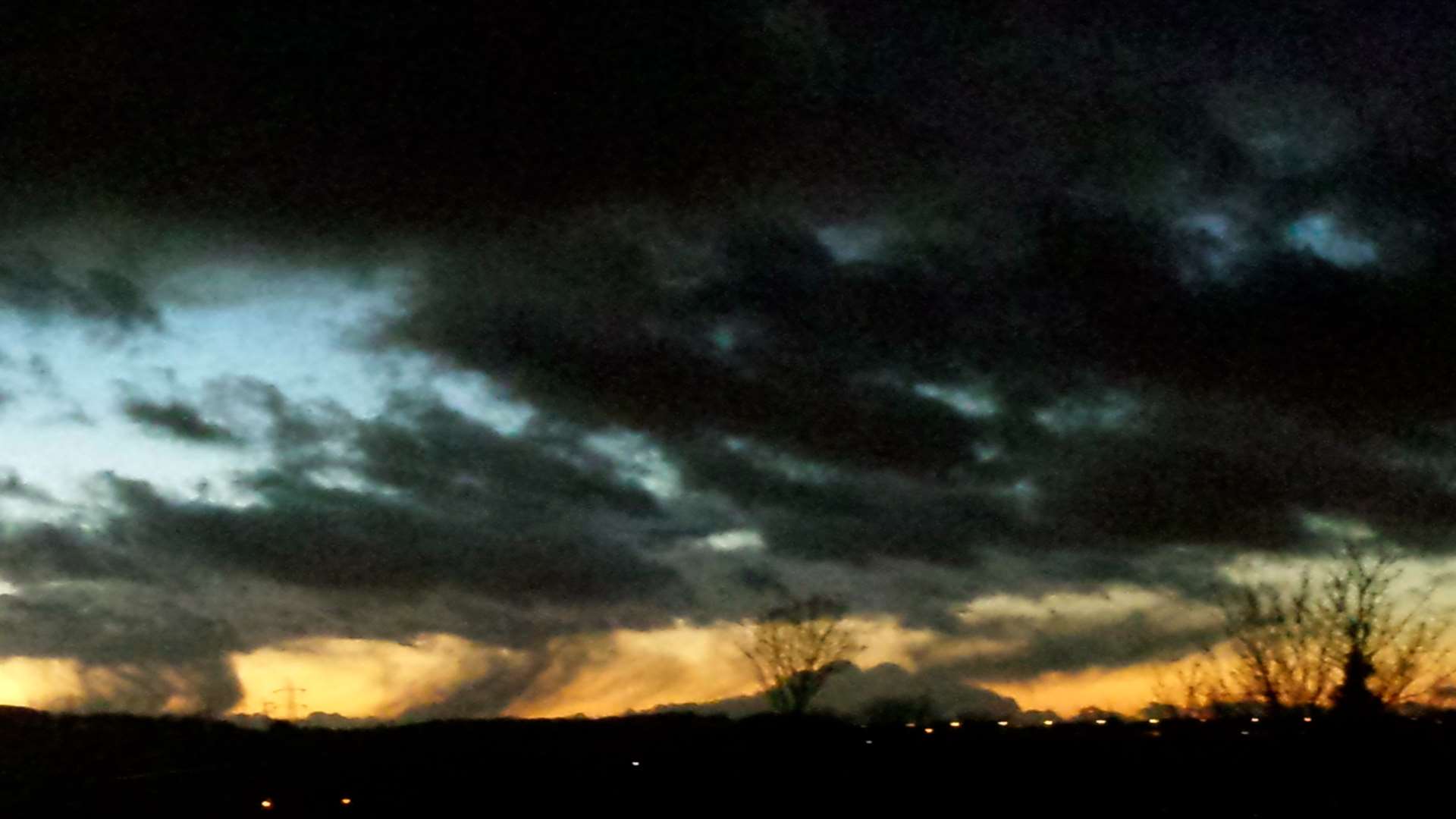 Longfield Academy's Jake Stone took this picture on Saturday evening at the top of Skinny Lane in Horton Kirby.