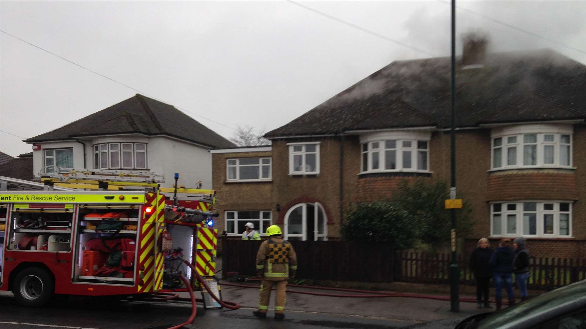 Firefighters during a call-out. Library image