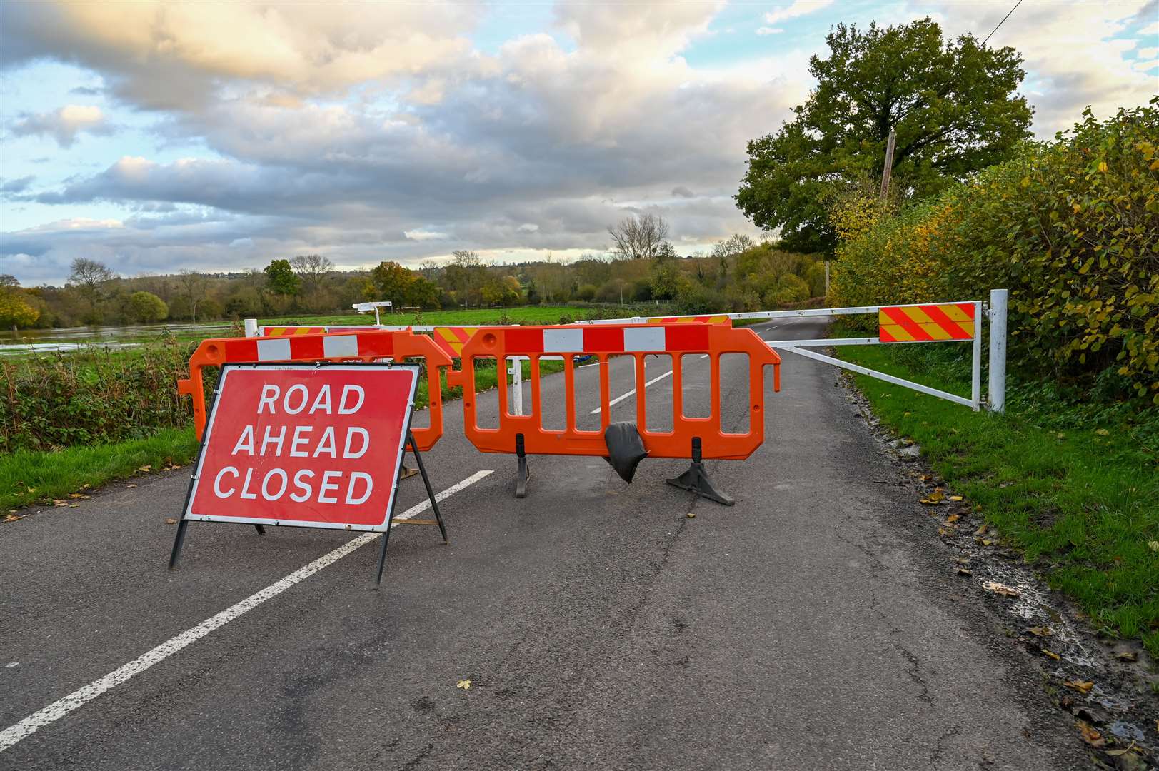 Ensfield Road in Leigh has been closed in both directions. Picture: Julian Jansen van Rensburg - @JJVR Photography