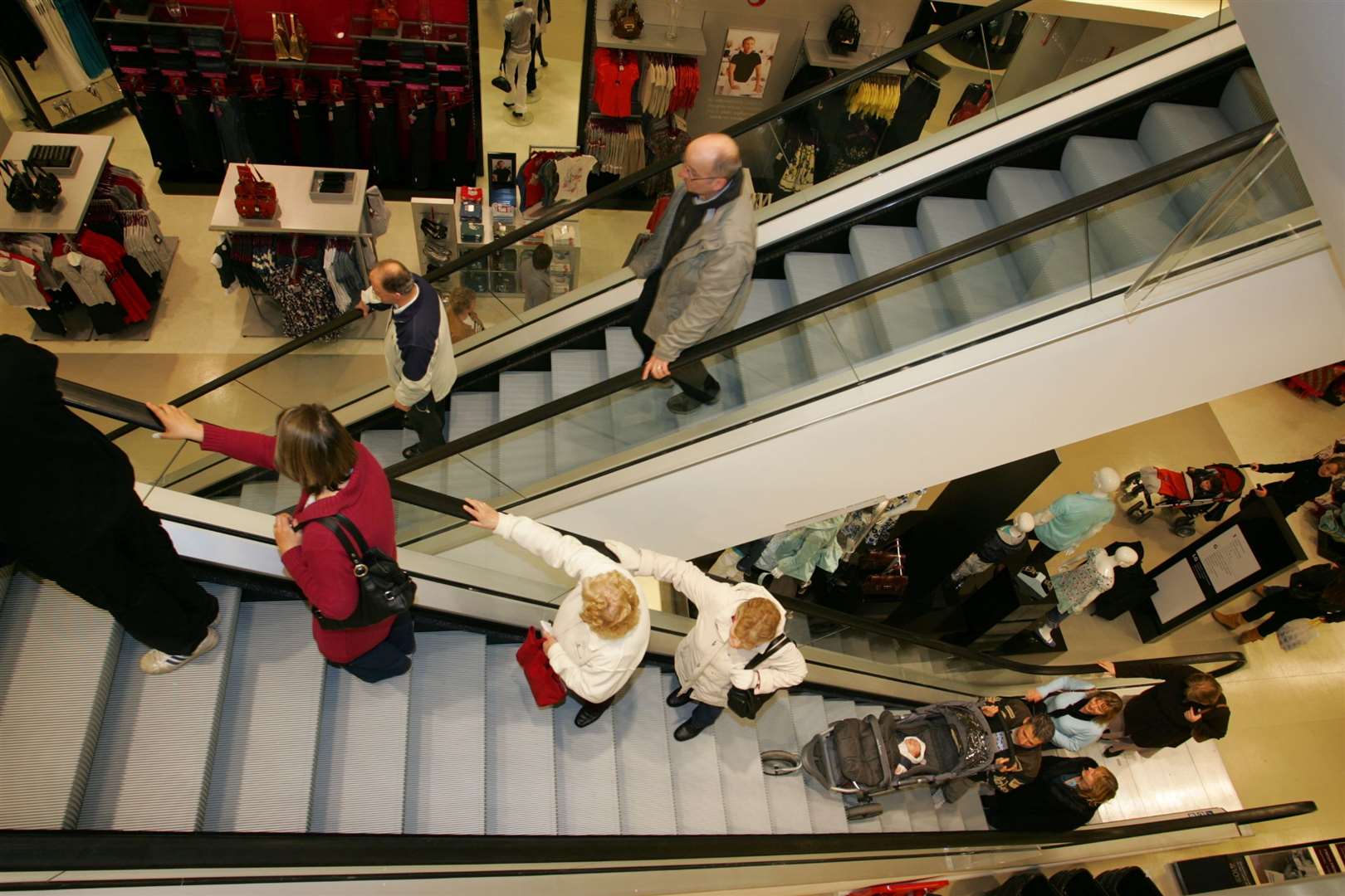 Debenhams on the first day of opening