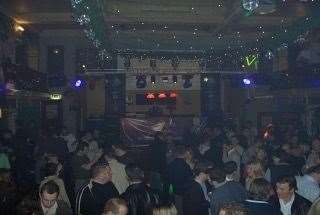 Party-goers in The Leas Club, Folkestone, pictured around the millennium