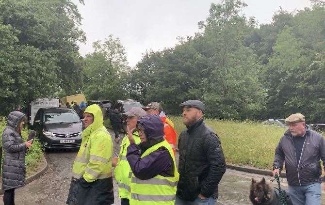 Dozens of people turned up to help search for Andy Smith