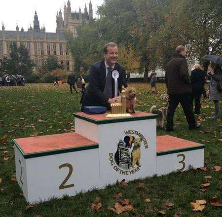 Charlie Elphicke and dog Star