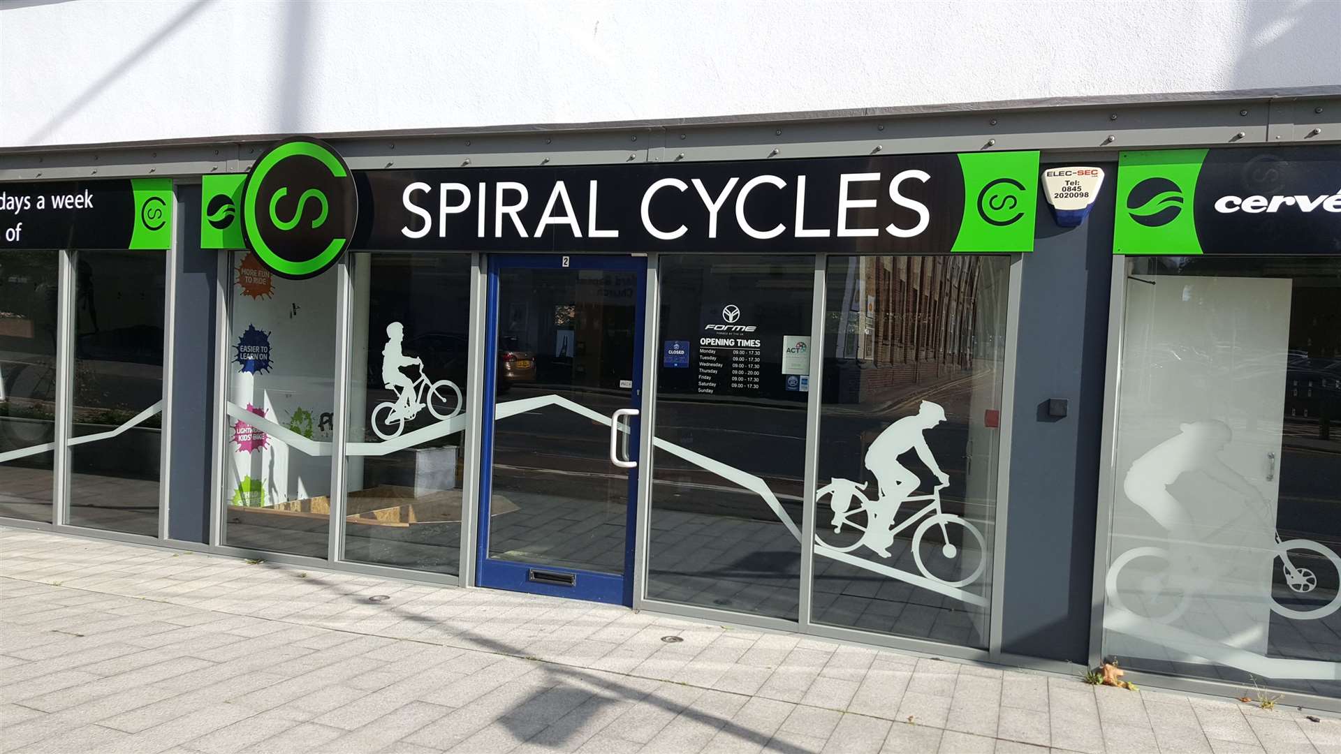 The unit previously housed Spiral Cycles, which closed last September