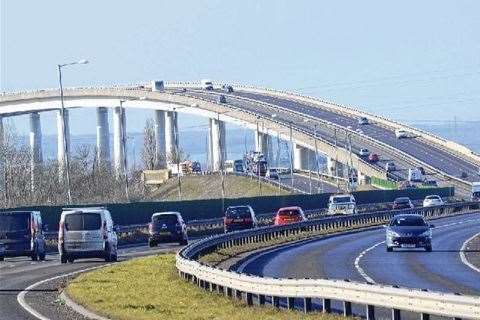 Sheppey Crossing. Stock picture