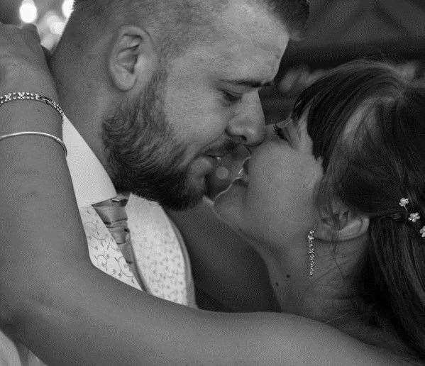 Tiffany and Sean Dean on their wedding day in 2015. Picture: Sean Dean