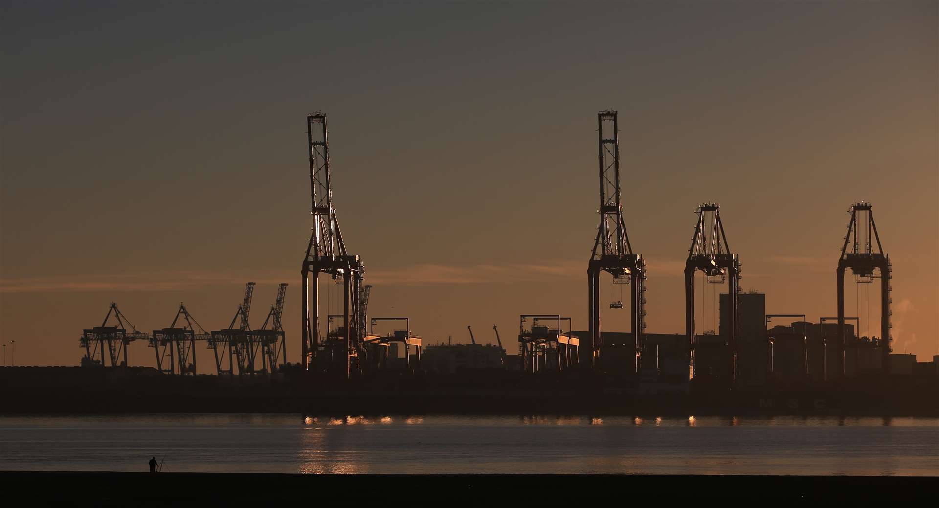 Huge cranes at the Port of Liverpool, Merseyside (Peter Byrne/PA)