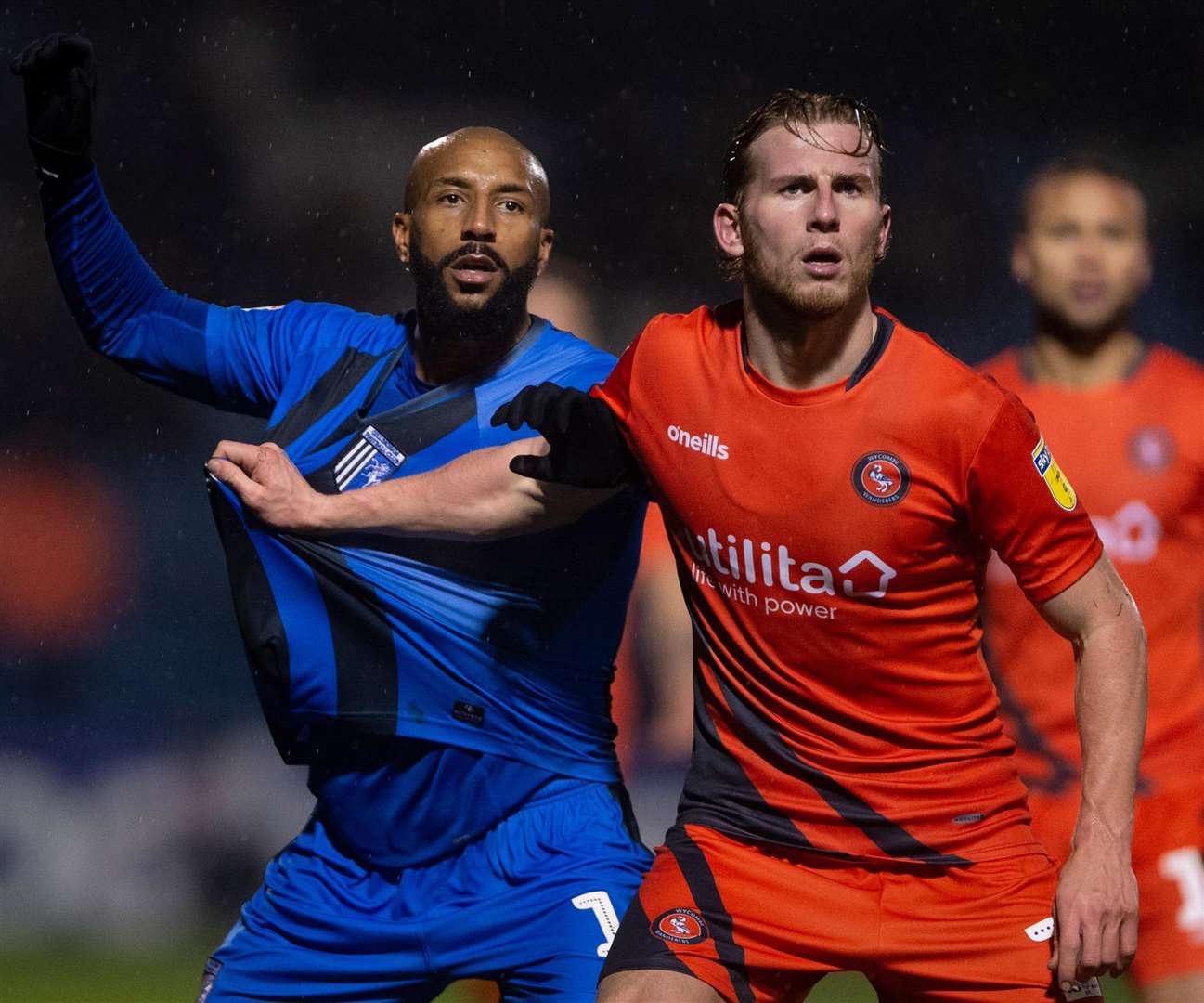 Gills striker Josh Parker in action against Wycombe on Saturday Picture: Ady Kerry