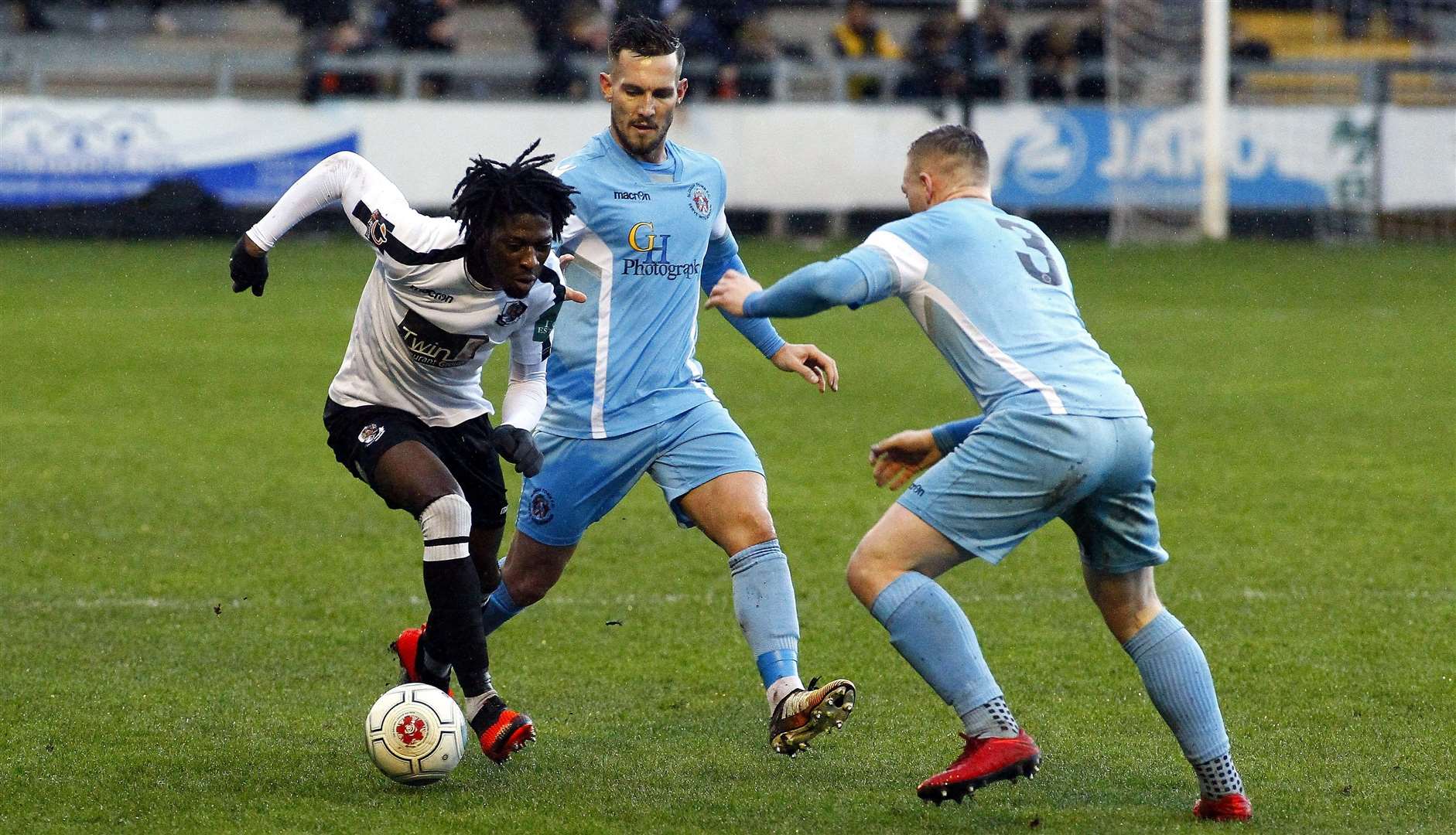 Dartford winger Andre Coker is on loan from Maidstone Picture: Sean Aidan