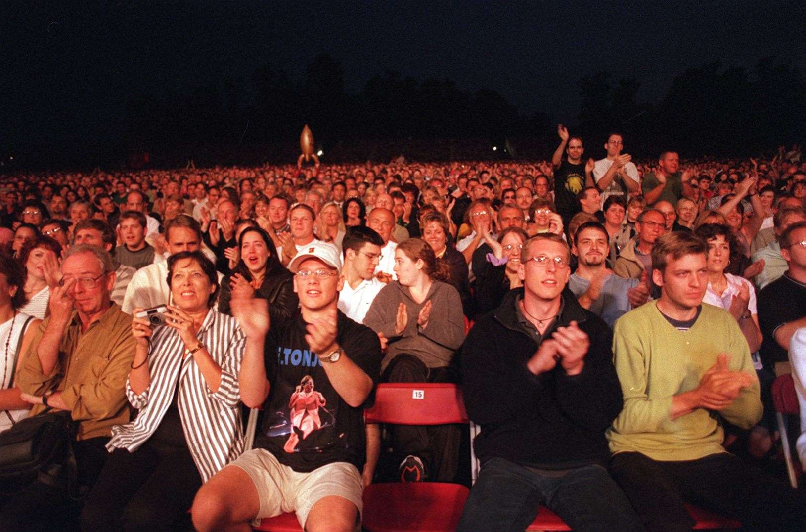 Fans applaud as Elton John sings Your Song