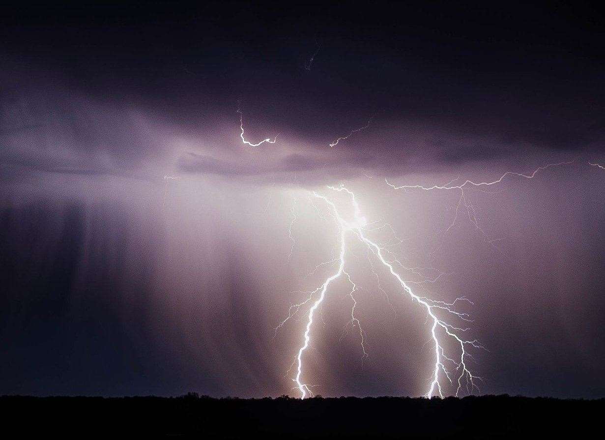 Thunderstorms are predicted in some parts of Kent today. Stock photo