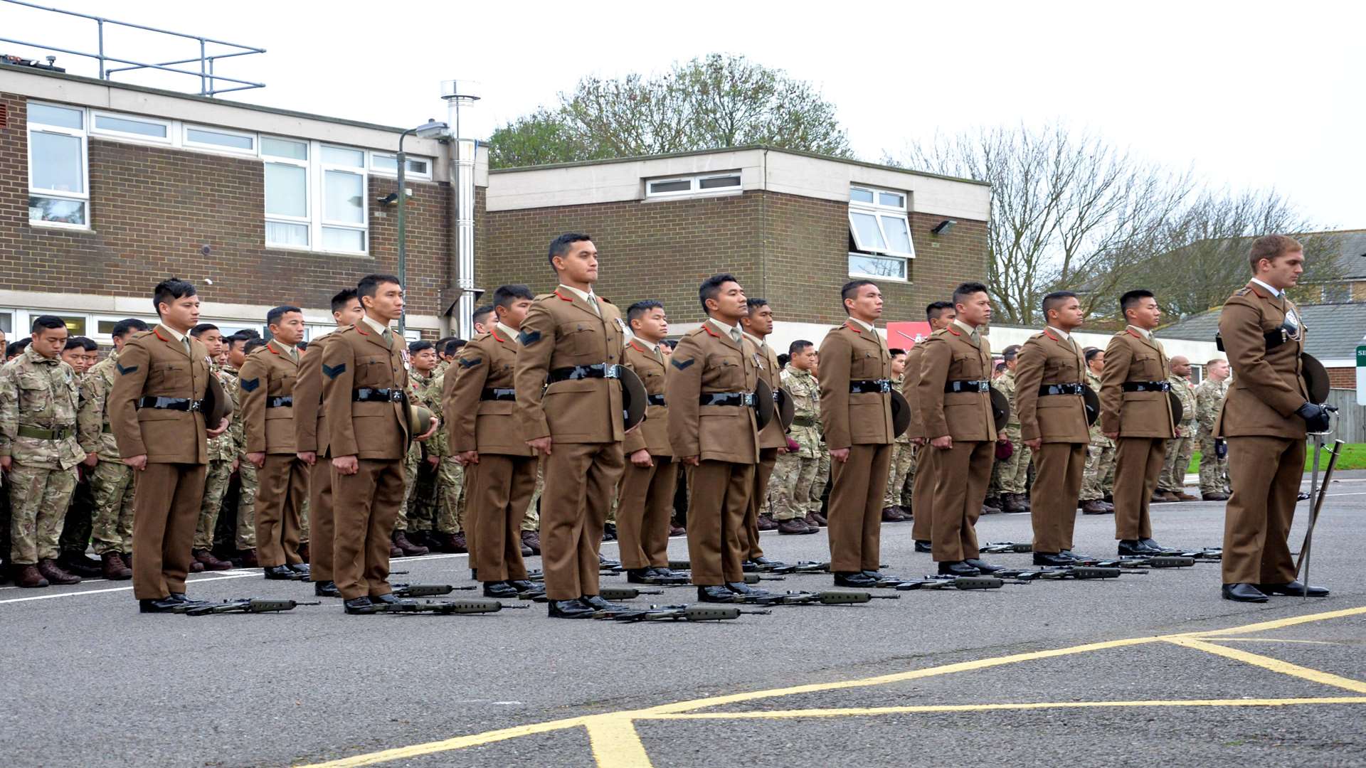 Soldiers honoured the fallen