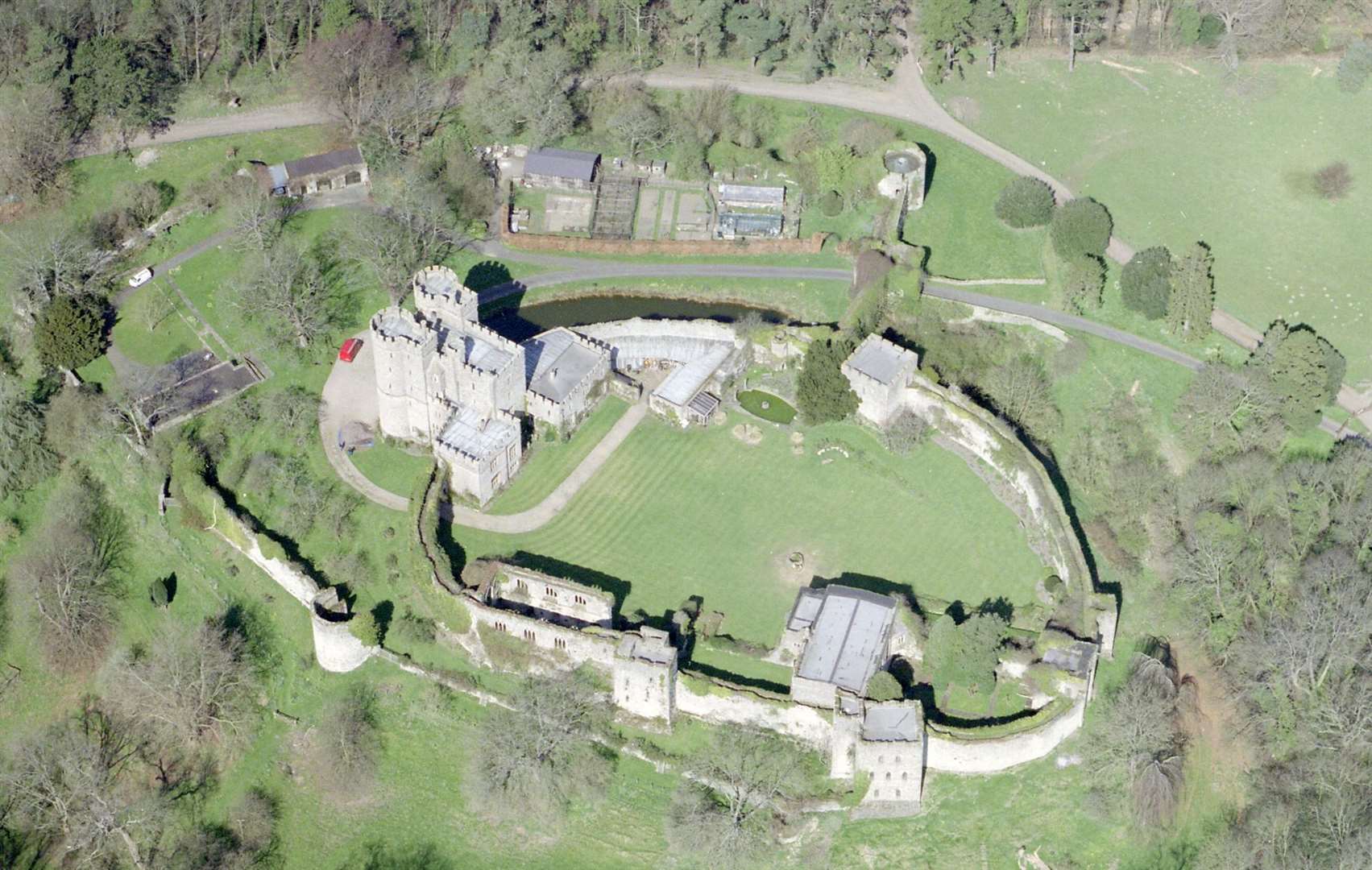 Saltwood Castle - seen from above. Picture: Denny Rowland