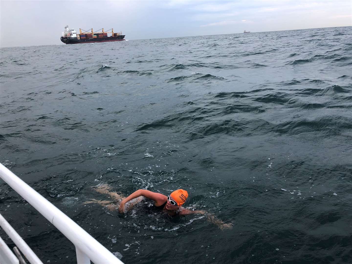 One of the team battles on. Picture: Eltham Training Swimming Club