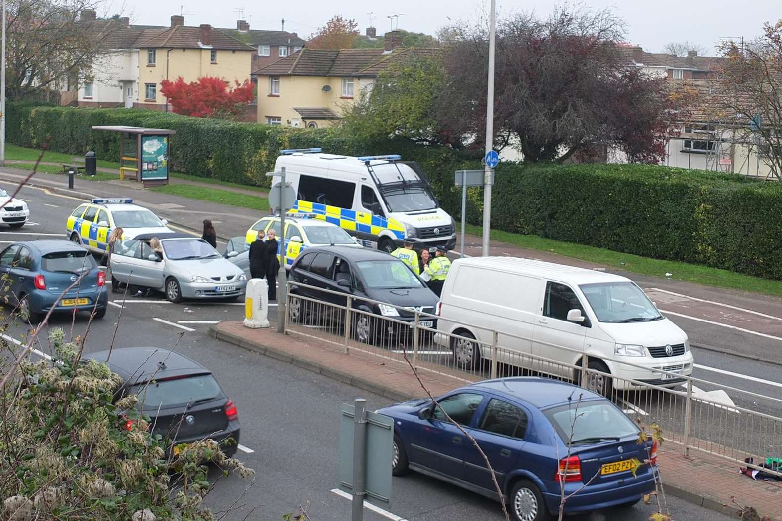 The injured youngsters was taken from the scene by air ambulance