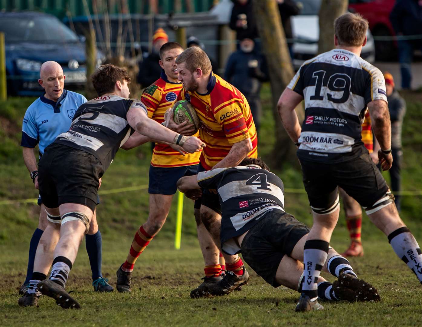 Medway's Jack Nickalls stands his ground against Sutton & Epsom. Picture: Jake Miles Sports Photography