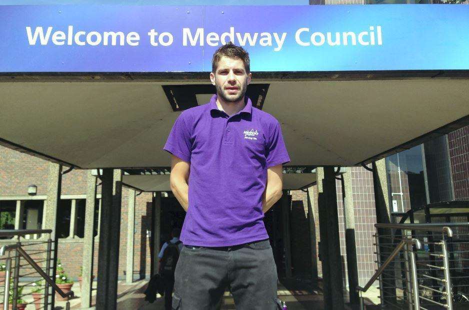 Community warden Nick Roberts who organised the clean up