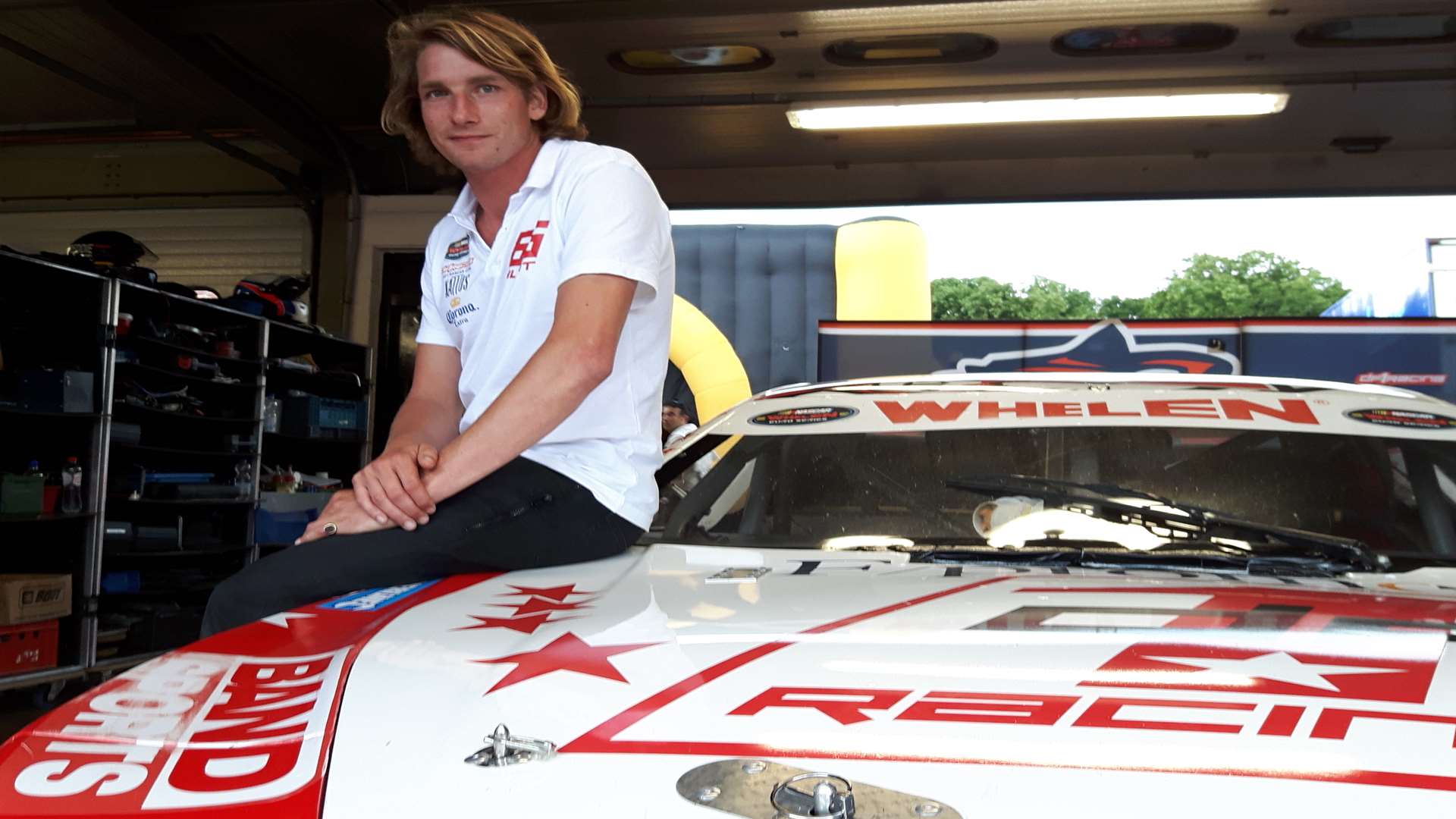 Hunt at Brands with his Chevrolet SS