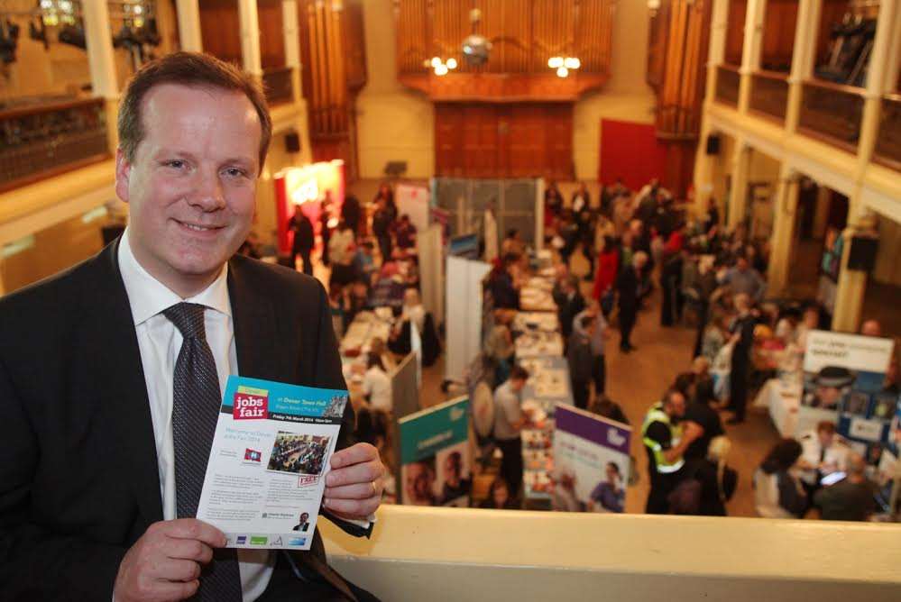 The job fair was arranged by MP, Charlie Elphicke.