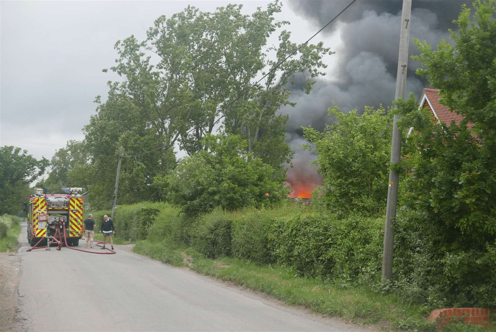 Fire at Gaza Trading Estate. Picture: Jess Barnes (11197229)