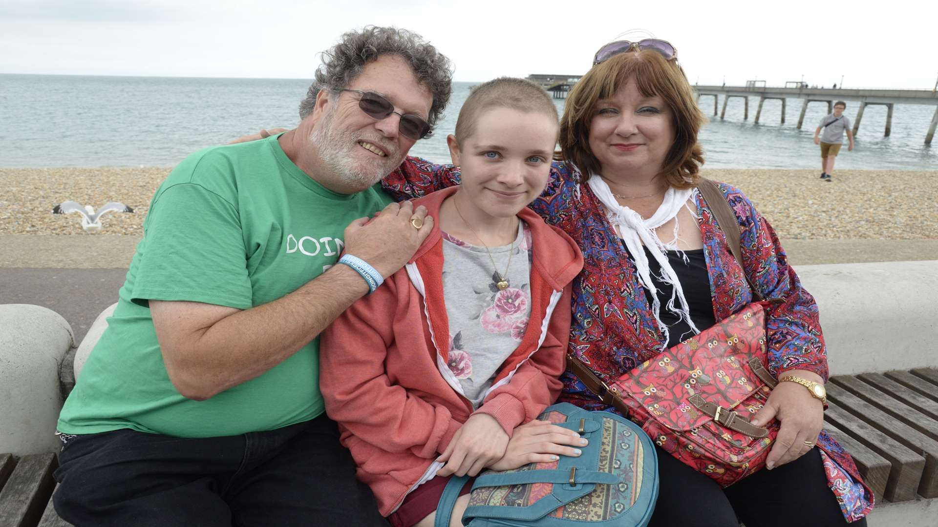 Kelly Turner with parents Martin and Linda