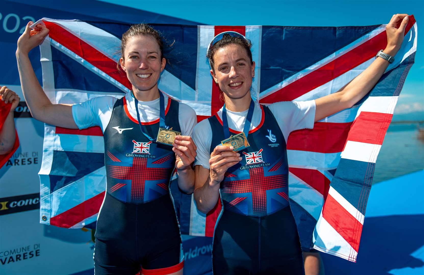 Pembury rower Emily Craig, left, with teammate Imogen Grant