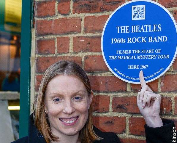 MP Tracey Crouch at the unveiling in West Malling Picture: David Hodgkinson