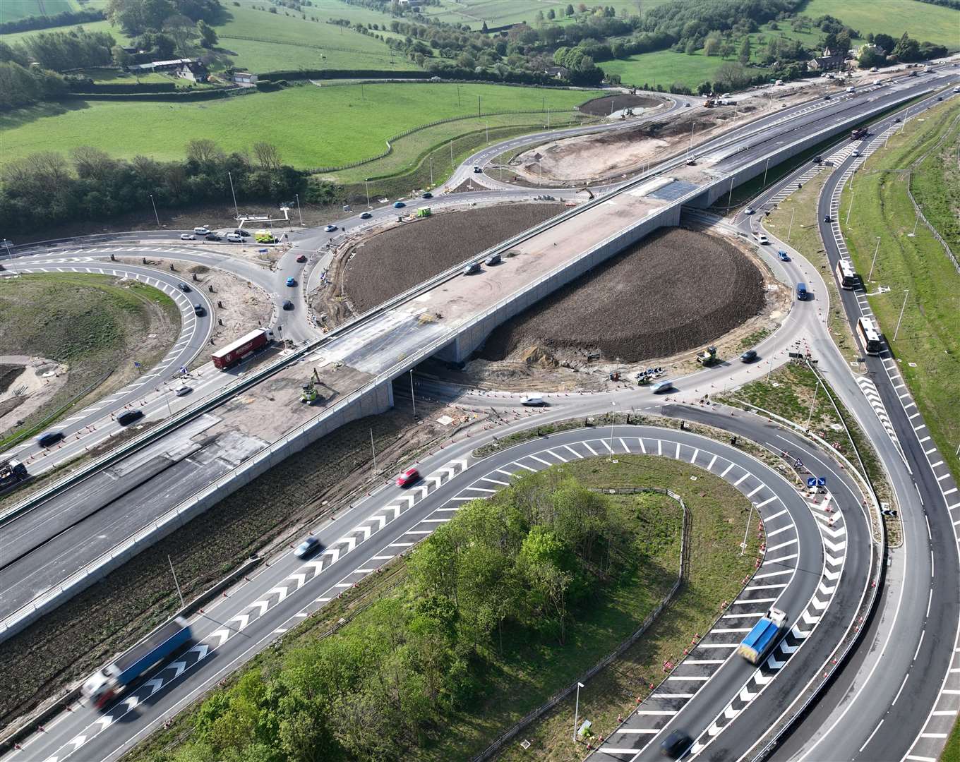 In its latest update National Highways says the Stockbury Roundabout and M2 junction 5 London-bound exit slip will be closed overnight: Picture: Phil Drew