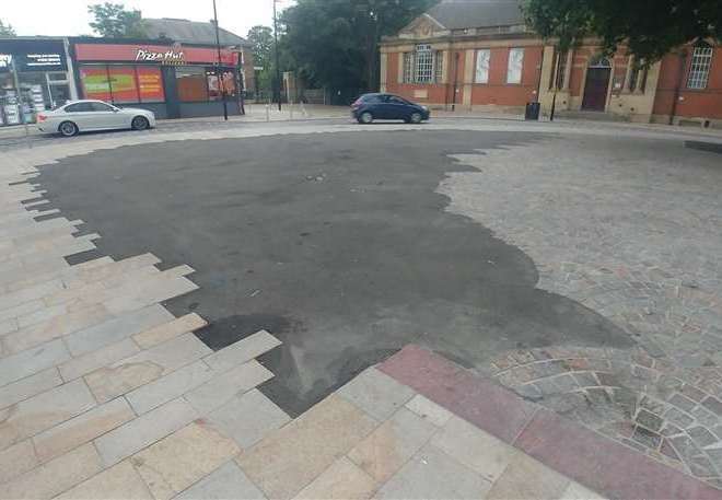 Market Street was pictured in September 2022 as looking “unfinished”. Picture: Mick Allen