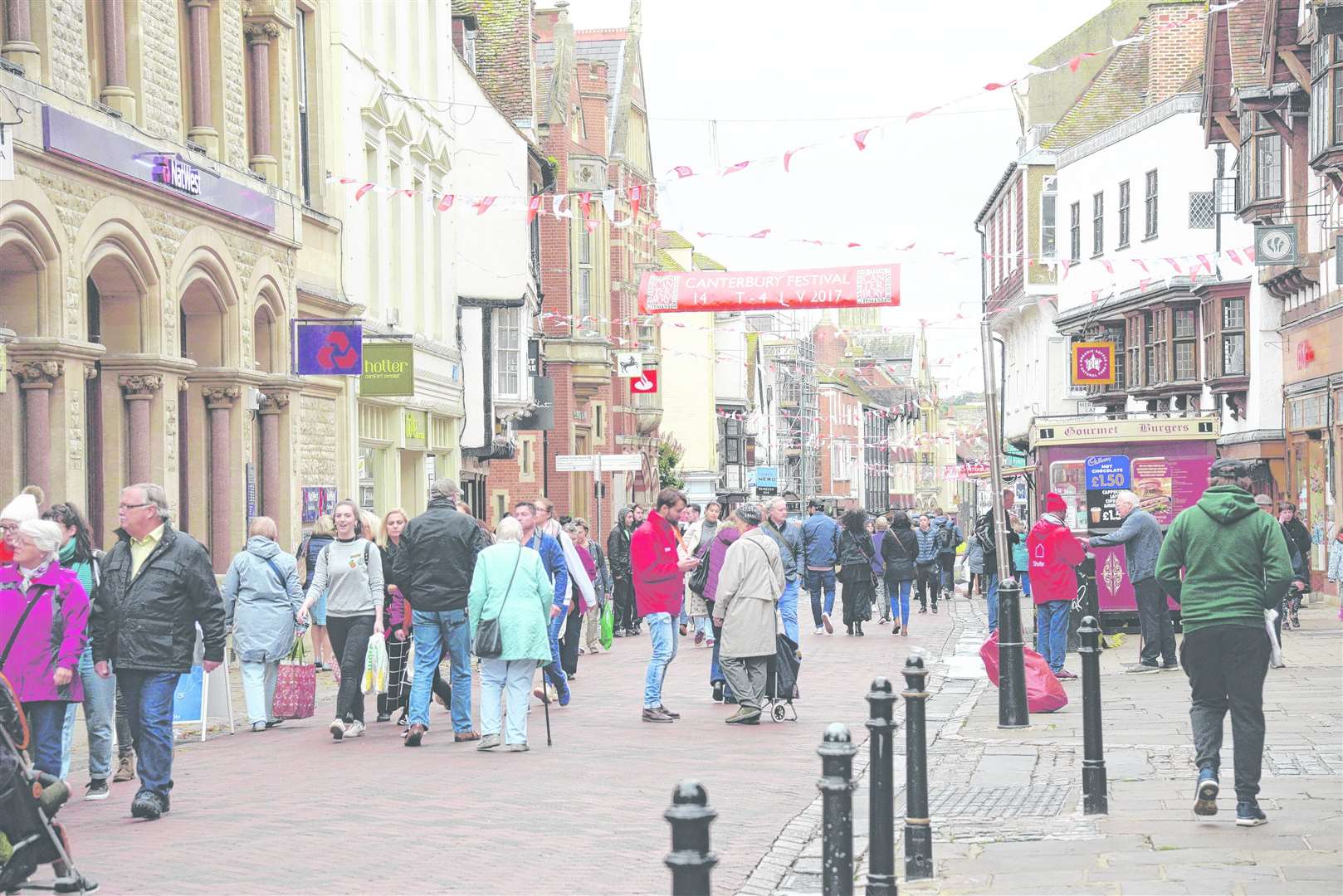 Canterbury city centre. Picture: Chris Davey.