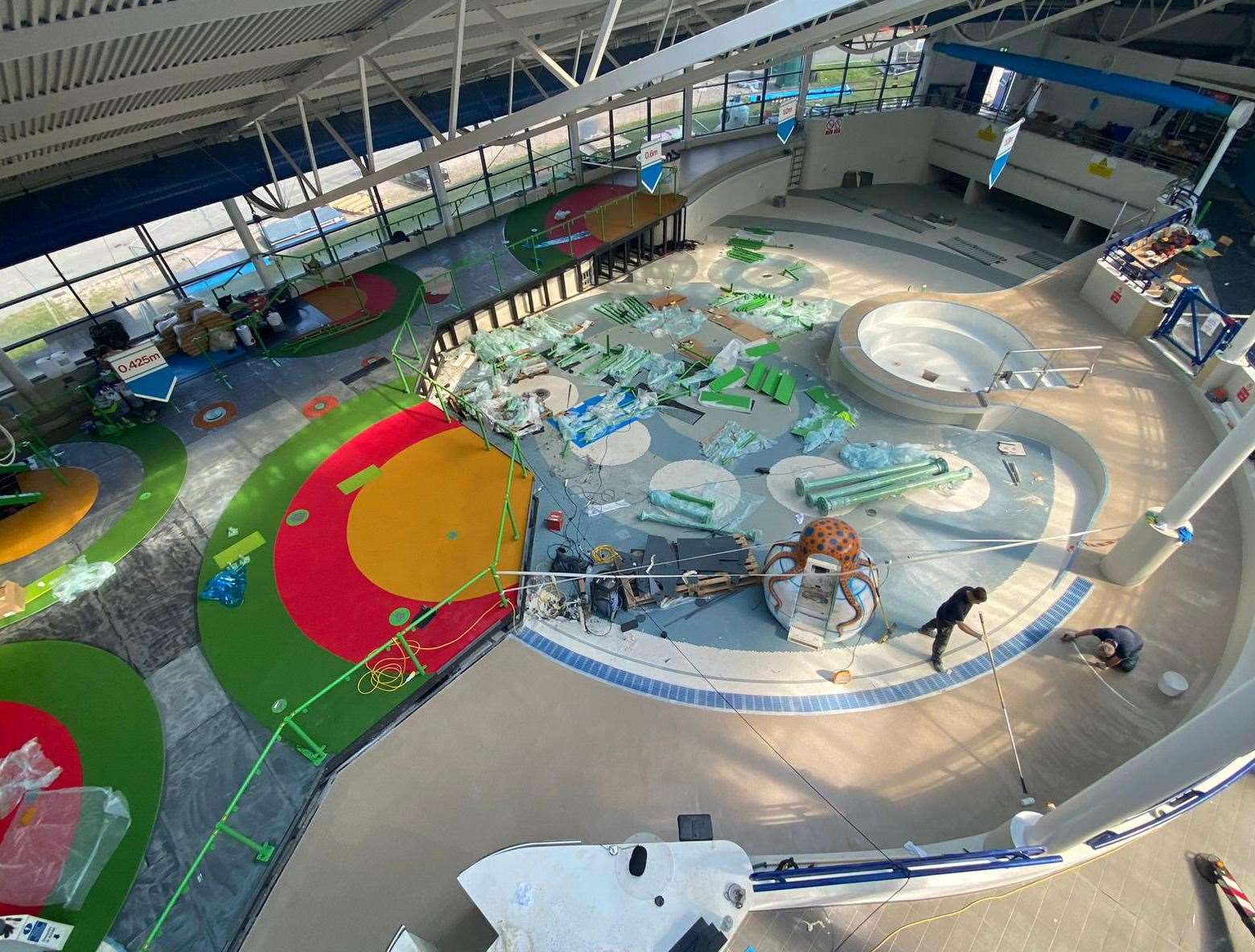 The pool is due to be filled with water any day now. Picture: Maidstone Leisure Centre