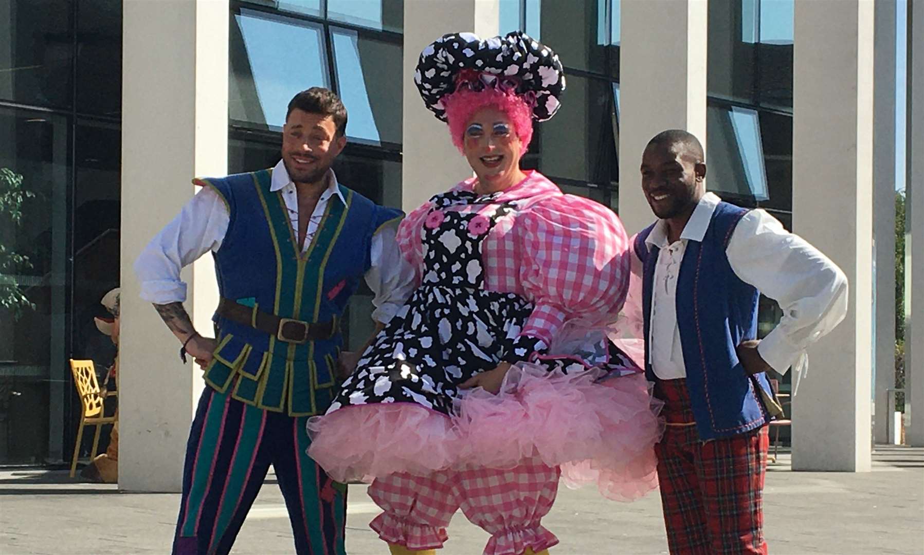 Jack and the Beanstalk is launched outside the Marlowe Theatre