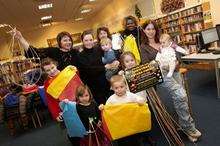 A lantern making workshop at Sheerness Library