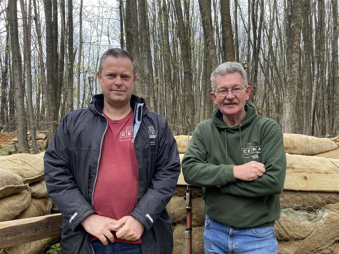 Business Director of CEMA Mark Ingarfield, left, and Andy Robertshaw, Lead Historian, created the organisation last year