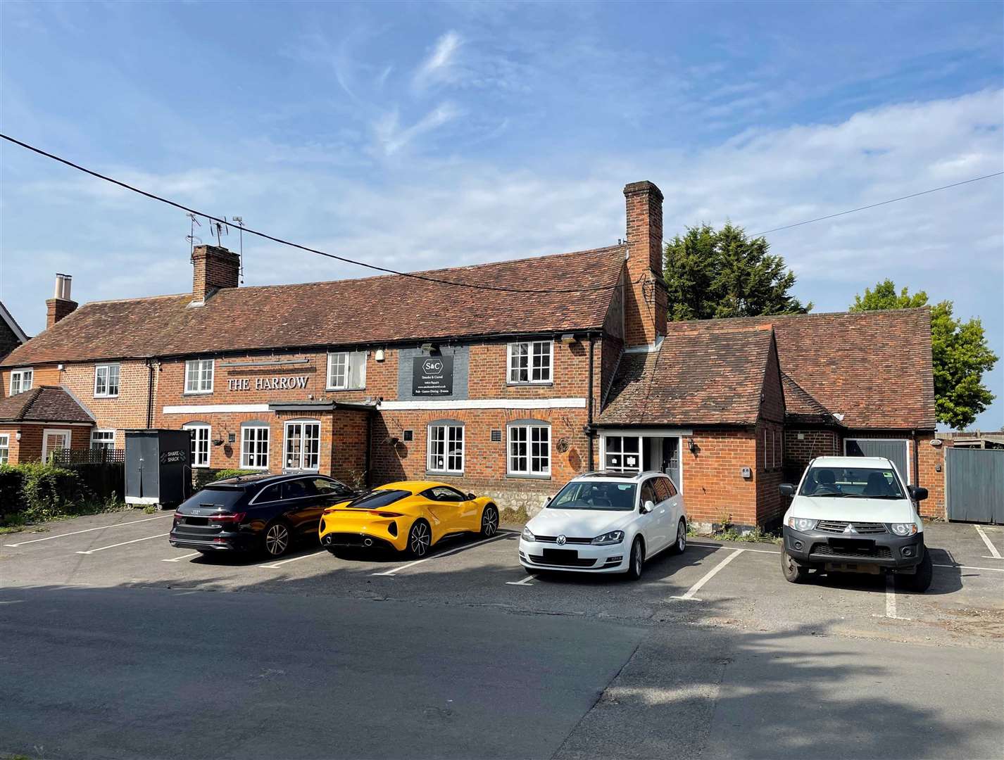 The Harrow Inn in Ulcombe is up for auction with a guide price of £480,000-£490,000. Picture: Clive Emson