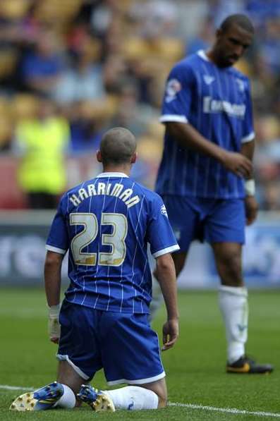 Gillingham concede goal number two against Wolves