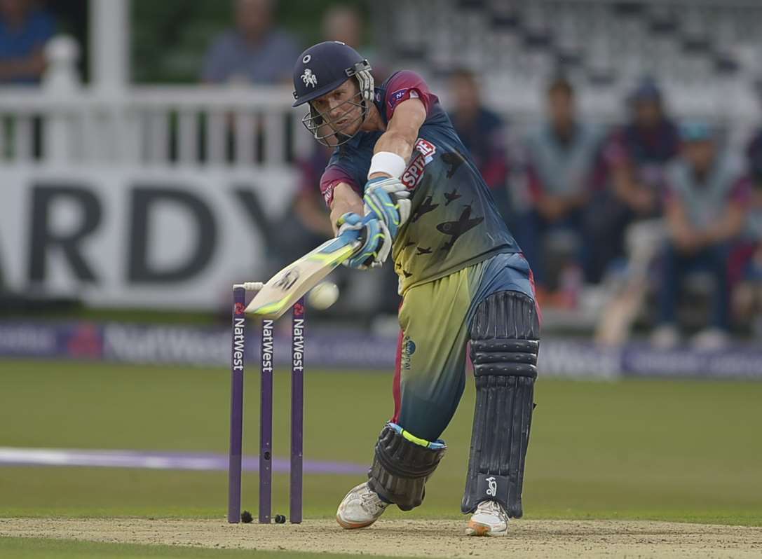 Joe Denly smashed 70 off just 33 balls against Glamorgan Picture: Barry Goodwin