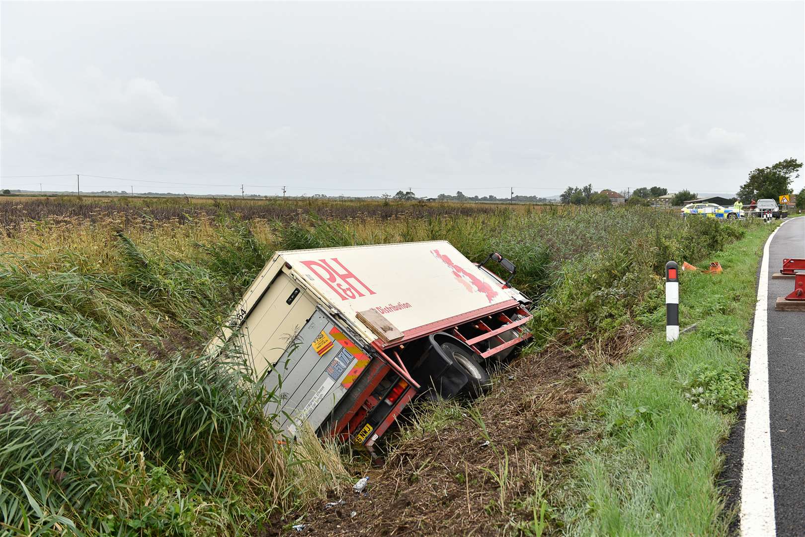 The lorry crashed earlier this morning. Picture: Alan Langley