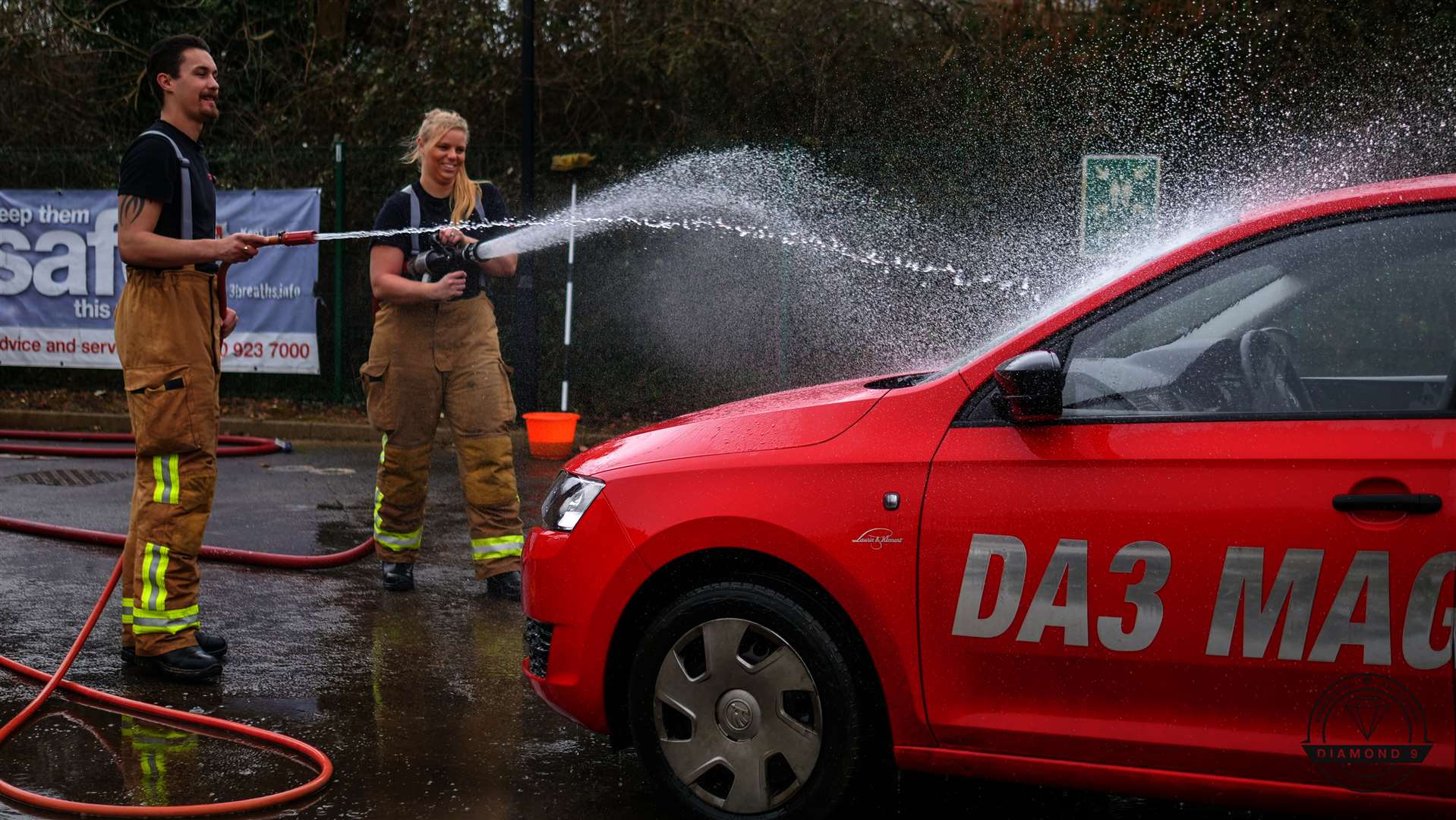 Firefighters also offered coffee and cake to visitors. Picture: Diamond 9 Productions