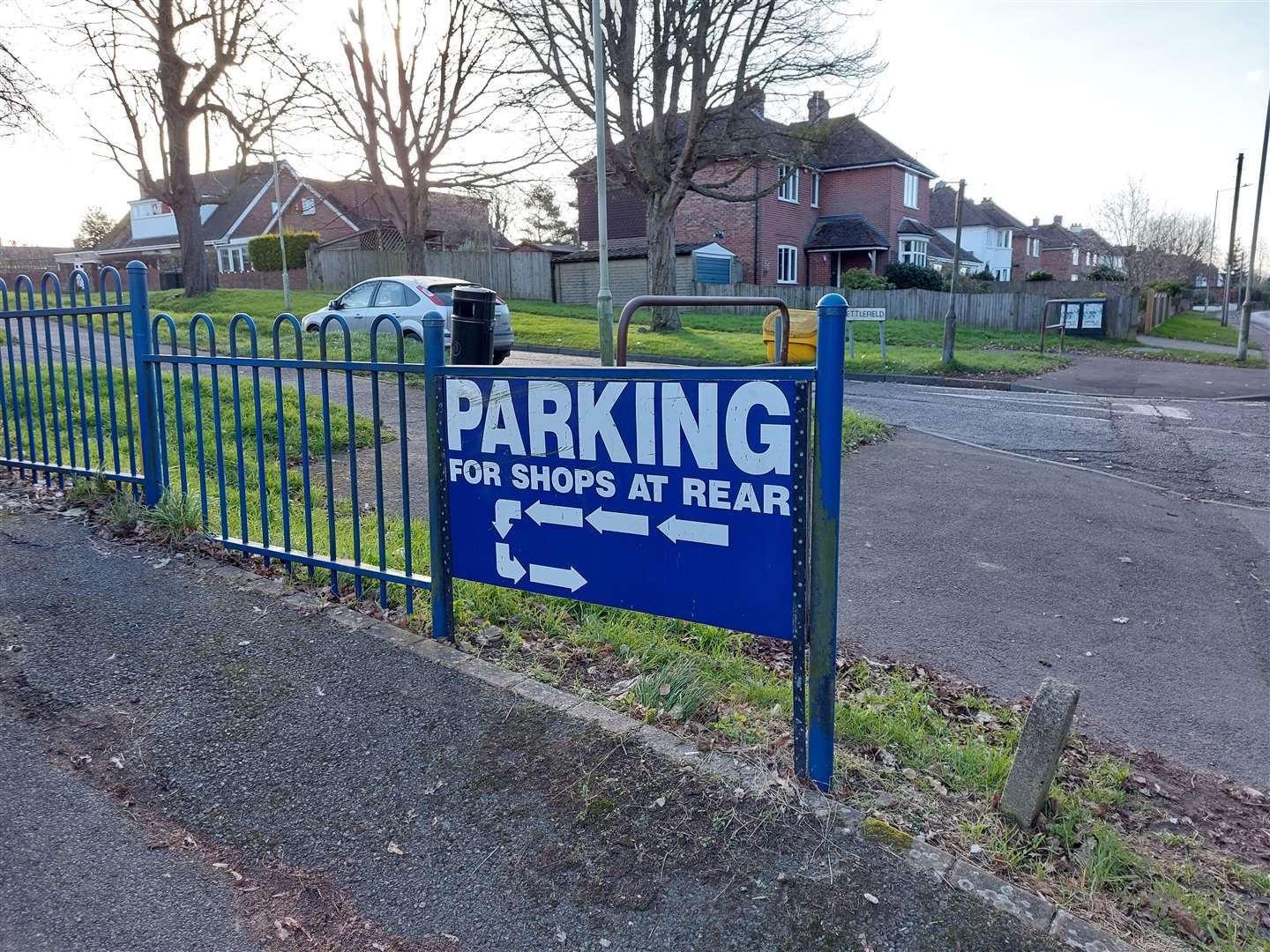 Parking at the back is often full from residents who live nearby