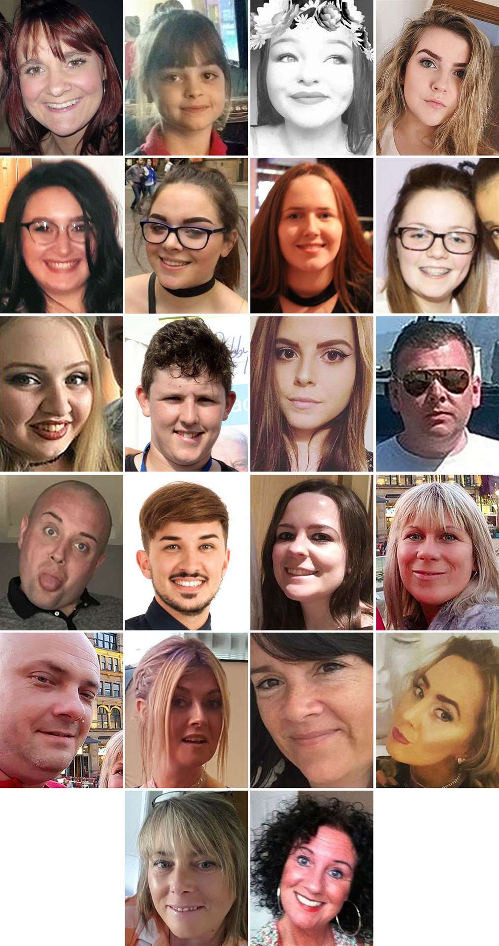 The 22 people who were killed in Salman Abedi’s suicide bomb attack at the Manchester Arena in May 2017 (Greater Manchester Police/PA)