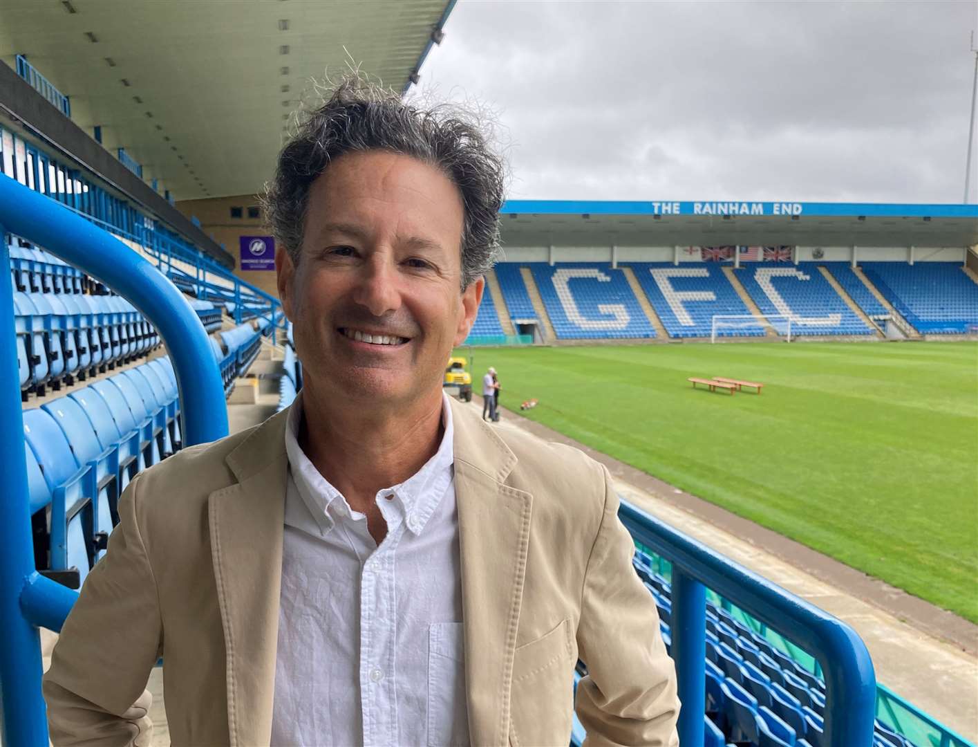 Gillingham owner and chairman Brad Galinson wants to remain at Priestfield for as long as possible Picture: Barry Goodwin