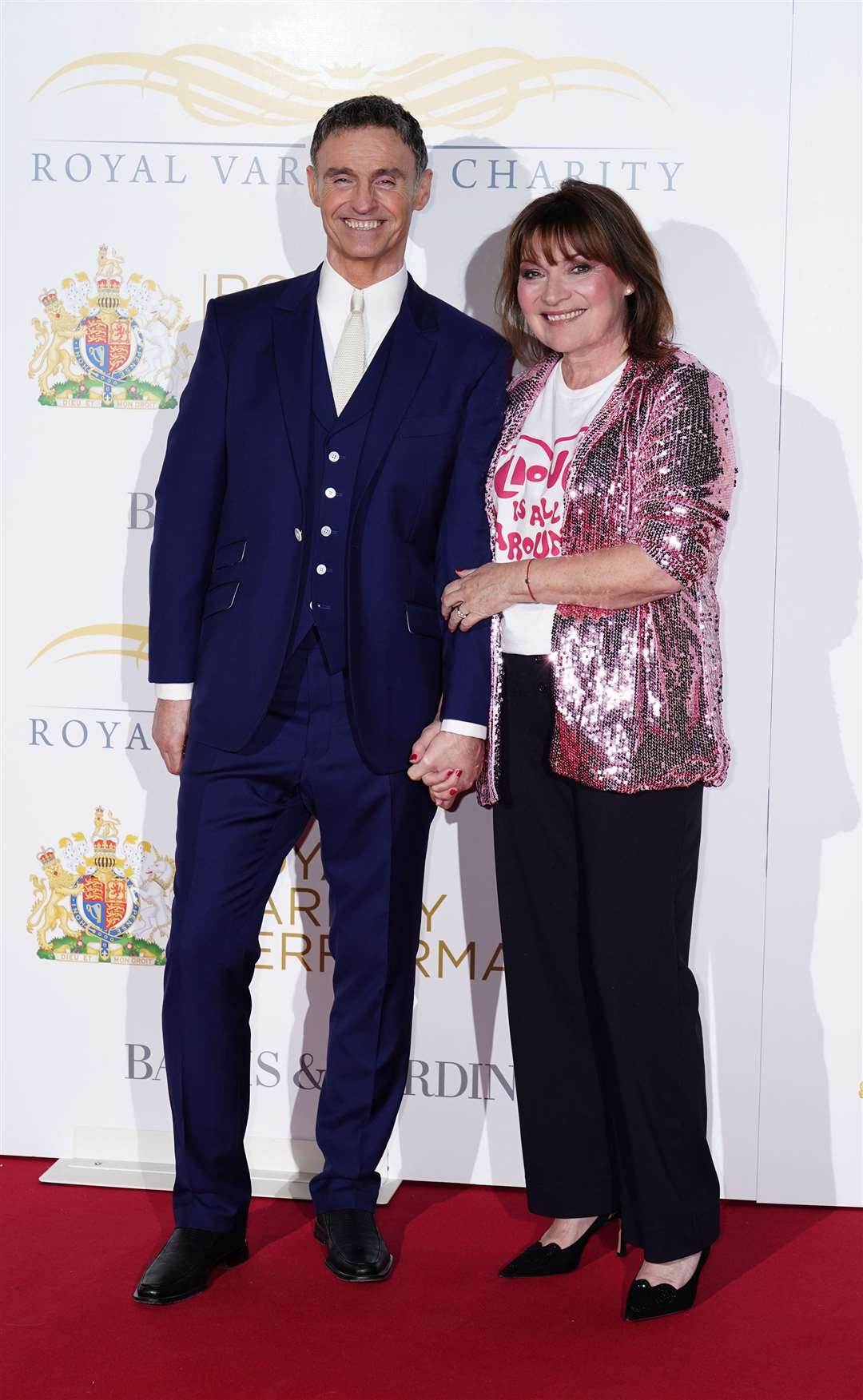 Marti Pellow and Lorraine Kelly arrive for the Royal Variety Performance at the Royal Albert Hall, London (Ian West/PA)