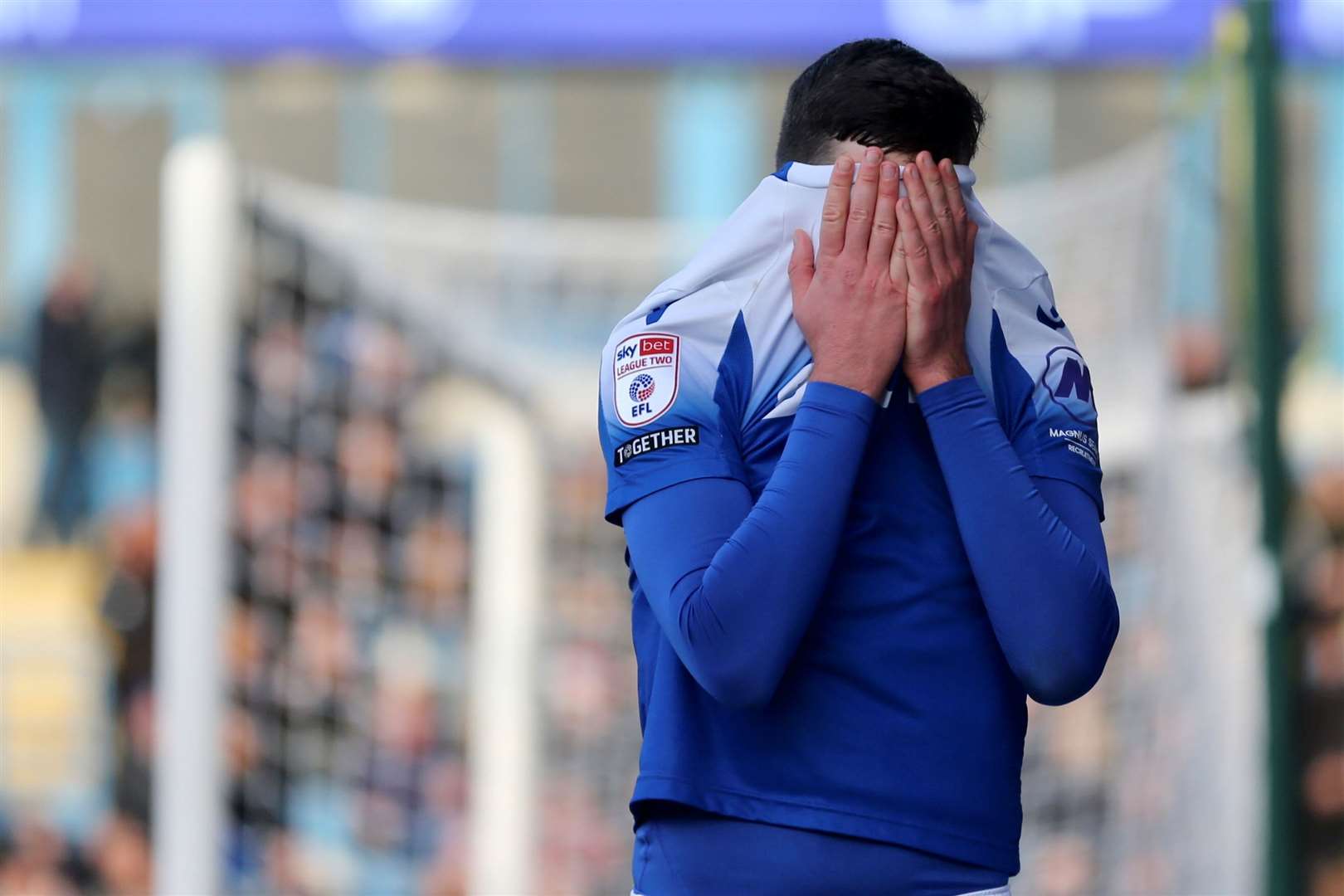 Ashley Nadesan missed a great chance for the Gills Picture: Beau Goodwin